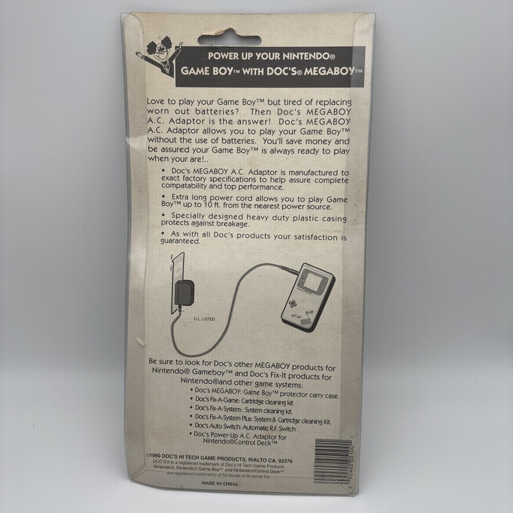 Doc's AC Adaptor Nintendo Gameboy “Megaboy” No. 5100
