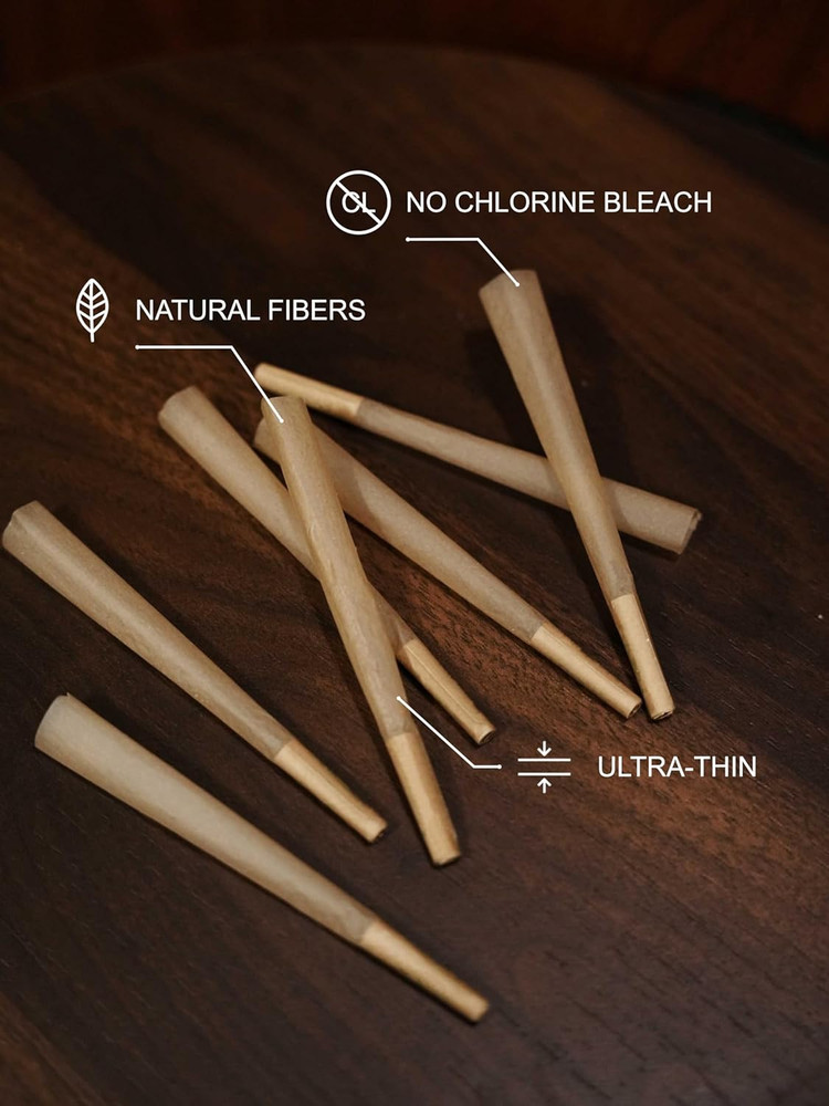 King Size Rolling Papers | Pre Rolled Cones | 120 Pack | Slow Burning...