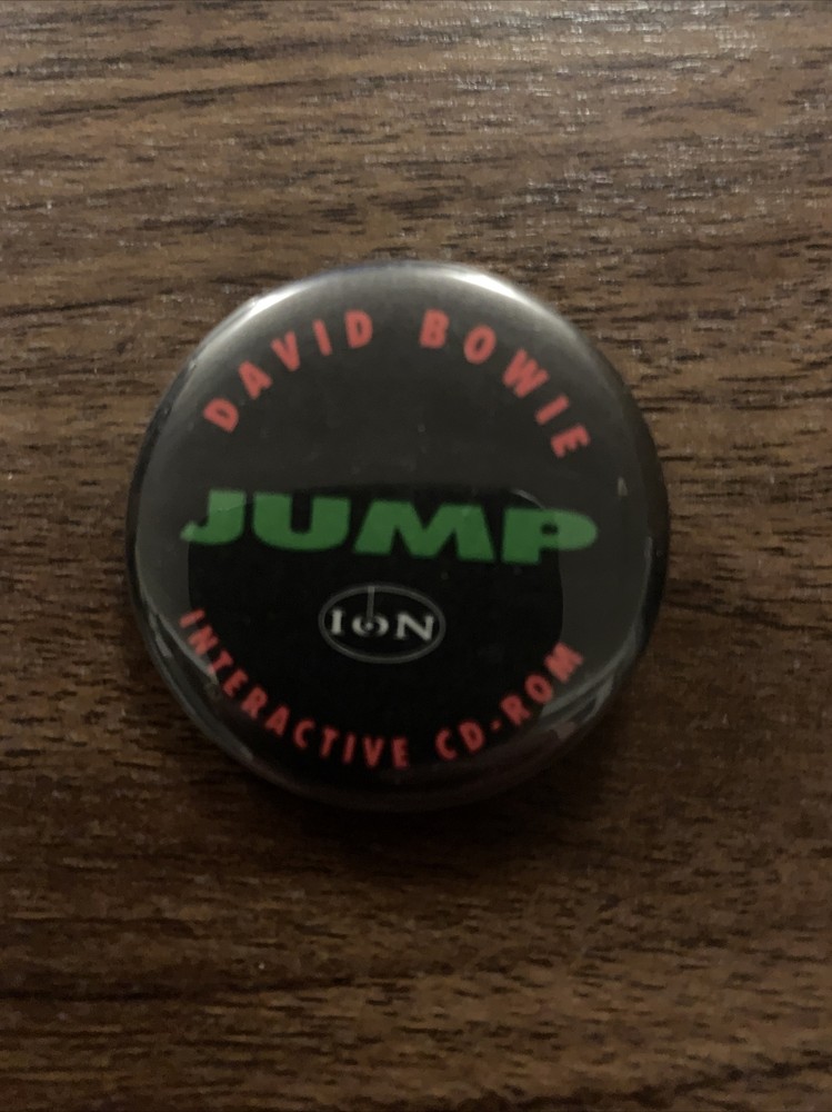 David Bowie Jump Interactive Cd-Rom Promo Button 1 1/2” Rare