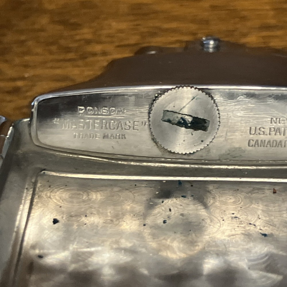 Vintage Ronson Mastercase Lighter & Cigarette Storage Case With Tobacco Pouch?