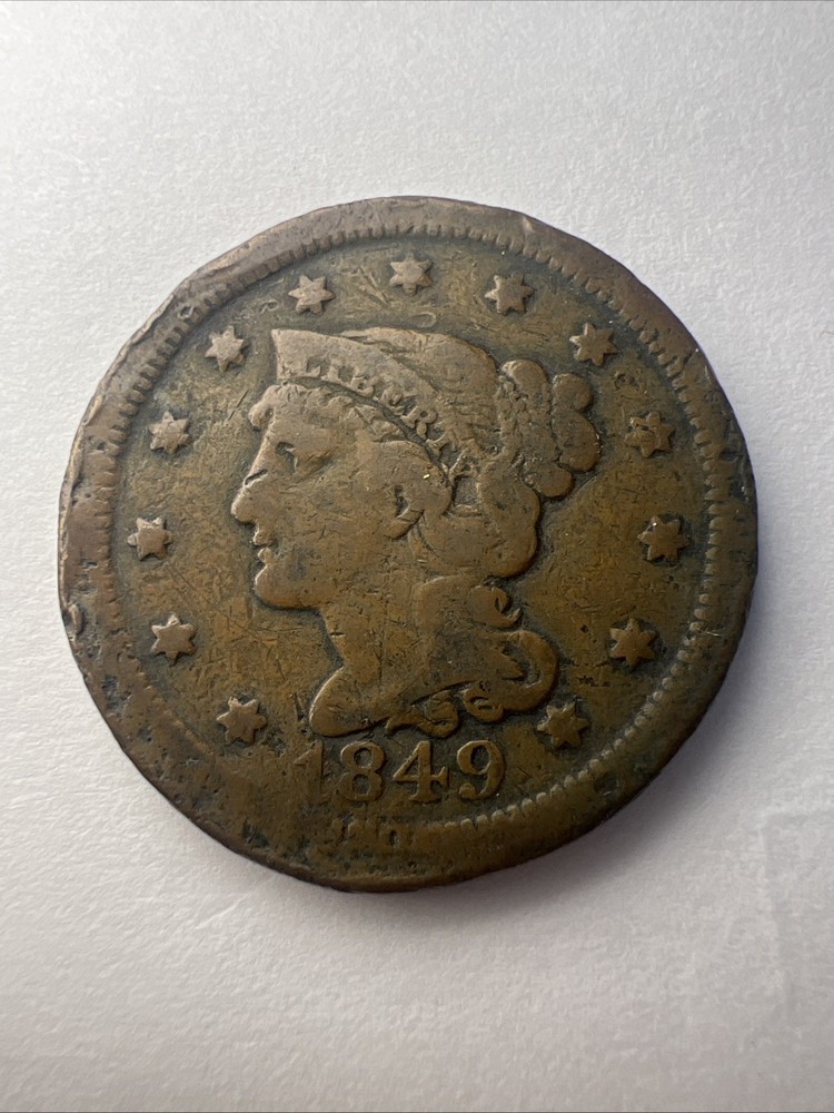 1849 Large Cent Damaged  #1686