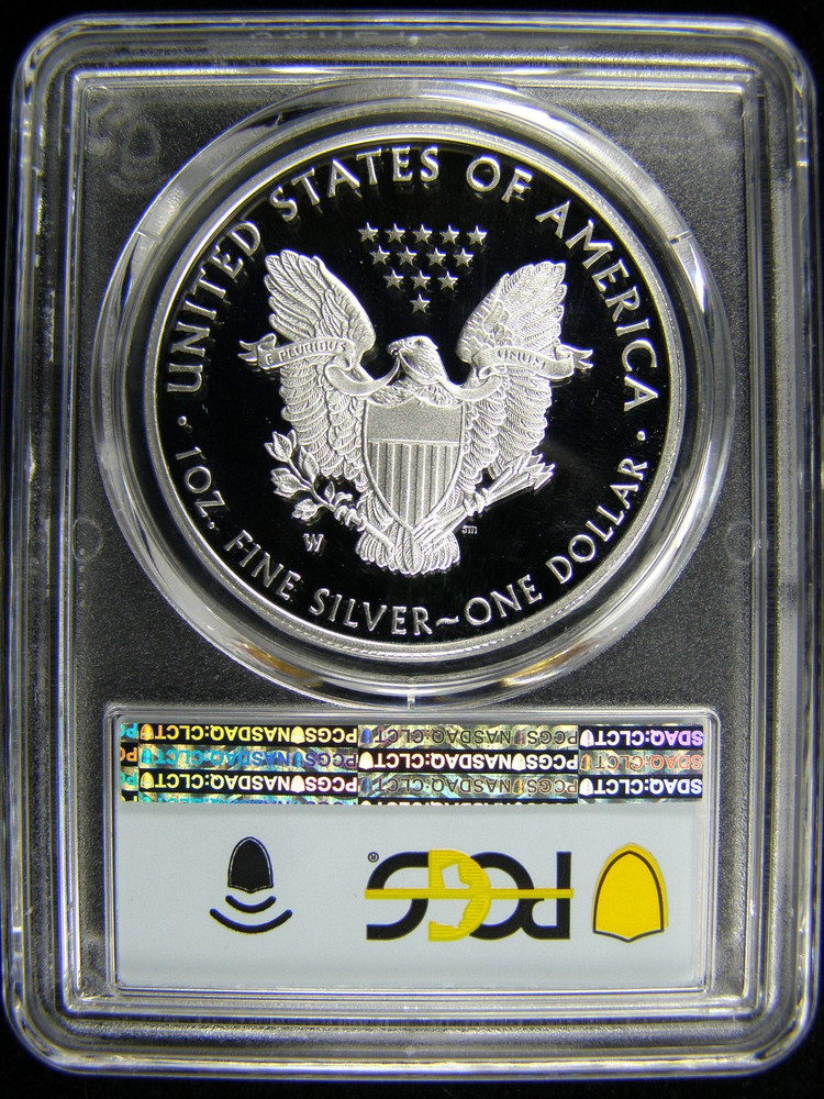 2021-W SILVER EAGLE PROOF (T1) PCGS PR69DCAM FDOI
