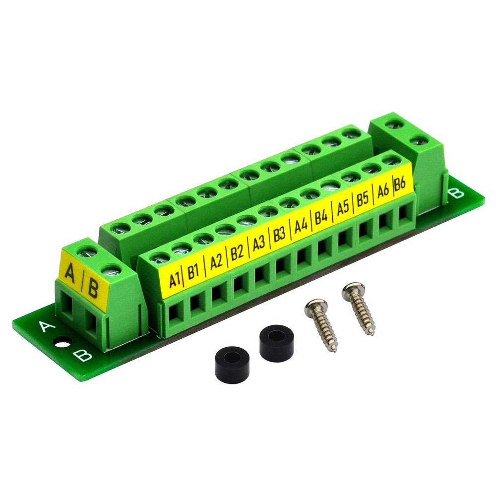 16 Amp 2x12 Position Terminal Block Distribution Module for AC DC