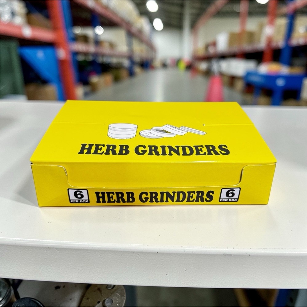 SharpStone Herb Grinders ( 63 MM ) Assorted Colors - Display Pack 6 Per Box