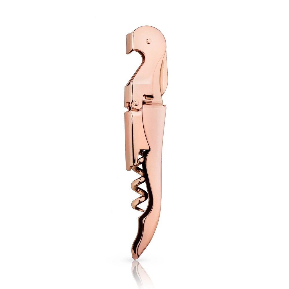 Copper Platte Double Hinged Waiter’s Corkscrew Bordeaux Wine Key Opener Chateau