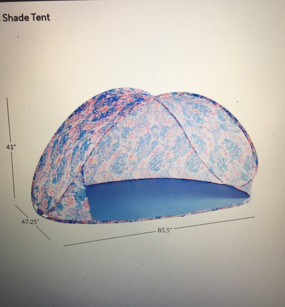 NWT Original Packaging Lilly Pulitzer Sun Shade Tent