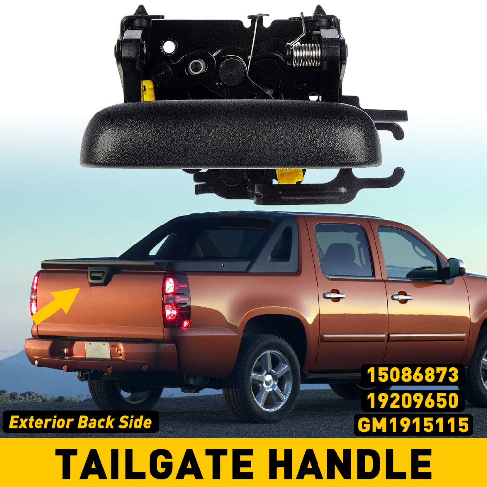 Tailgate Tail Gate Handle Black Rear for 02-06 Chevy Avalanche 1/2/3/4/5PCS