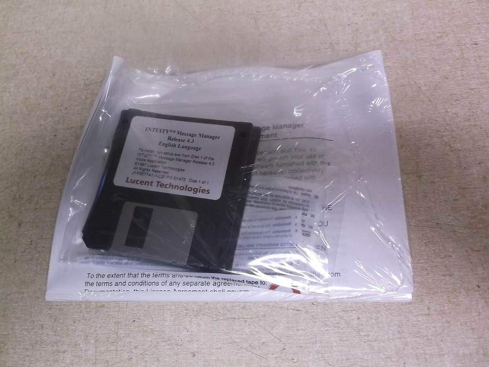 Lucent Technologies Intuity Message Manager kit Software License Agreement 4-Dis