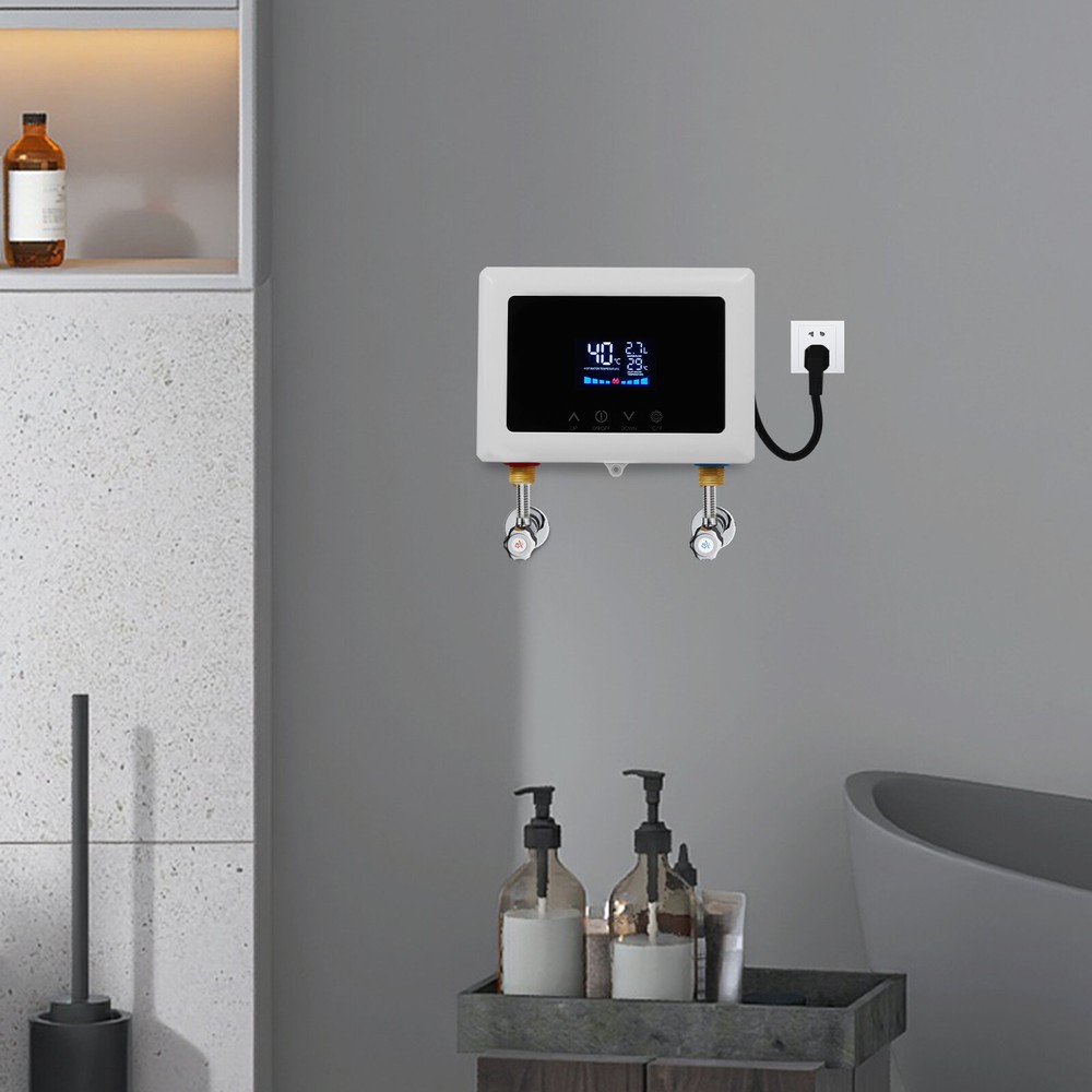 Wall Mounted Electric Instant Hot Water Heater Mini Small Water Tank 3000W