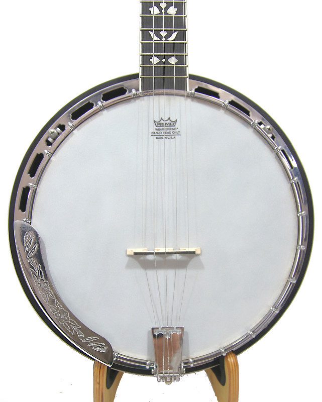 5 String Banjo, Mahogany resonator, geared tuners, include case RSBJ02