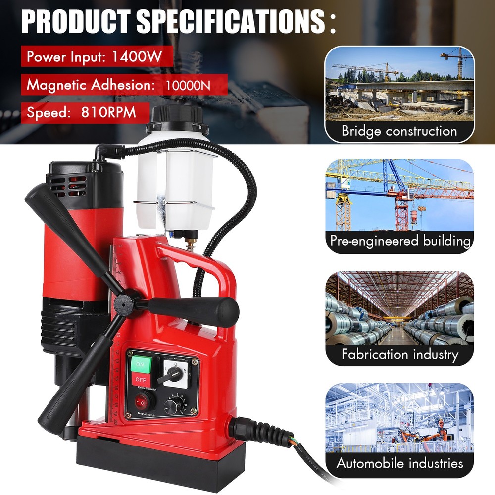 High-Precision Magnetic Drill Press 1400W Professional Electric Drilling Machine