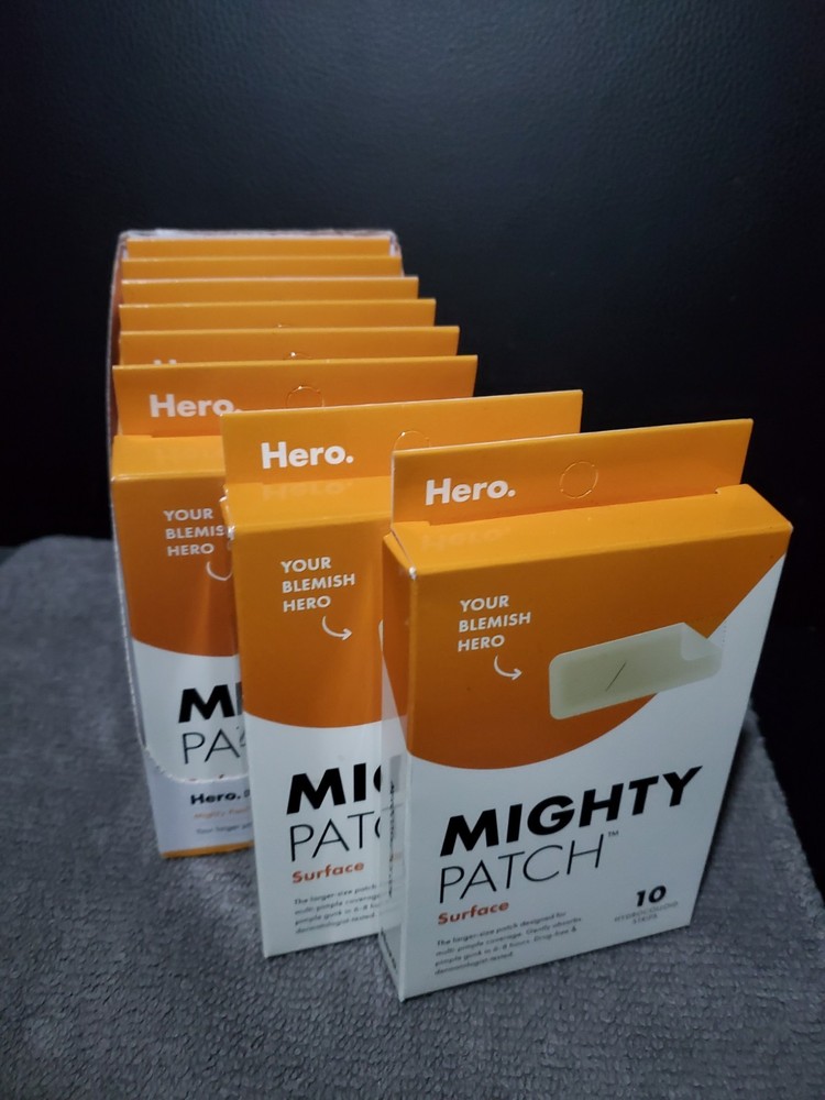 Hero Mighty Patch Surface Hydrocolloid Acne Patches 10ct.  8 packs