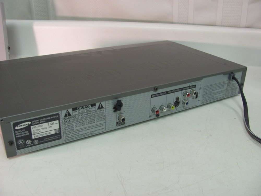 Samsung DVD-P231 DVD Player Progressive Scan No Remote TESTED