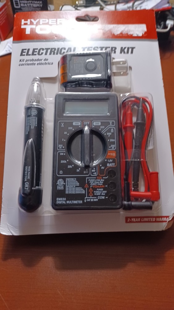Lcd Digital Vom Proximity Detector And Polarity Kit With Case