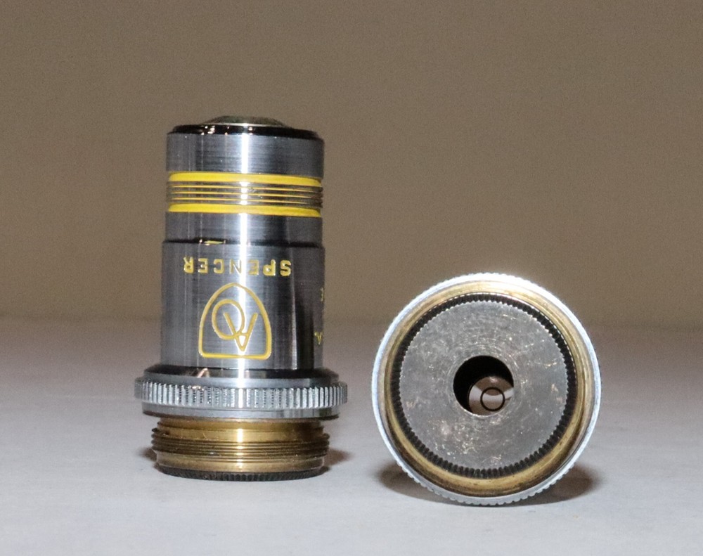 AO Spencer 45X Achromat Dark Phase Microscope Objective