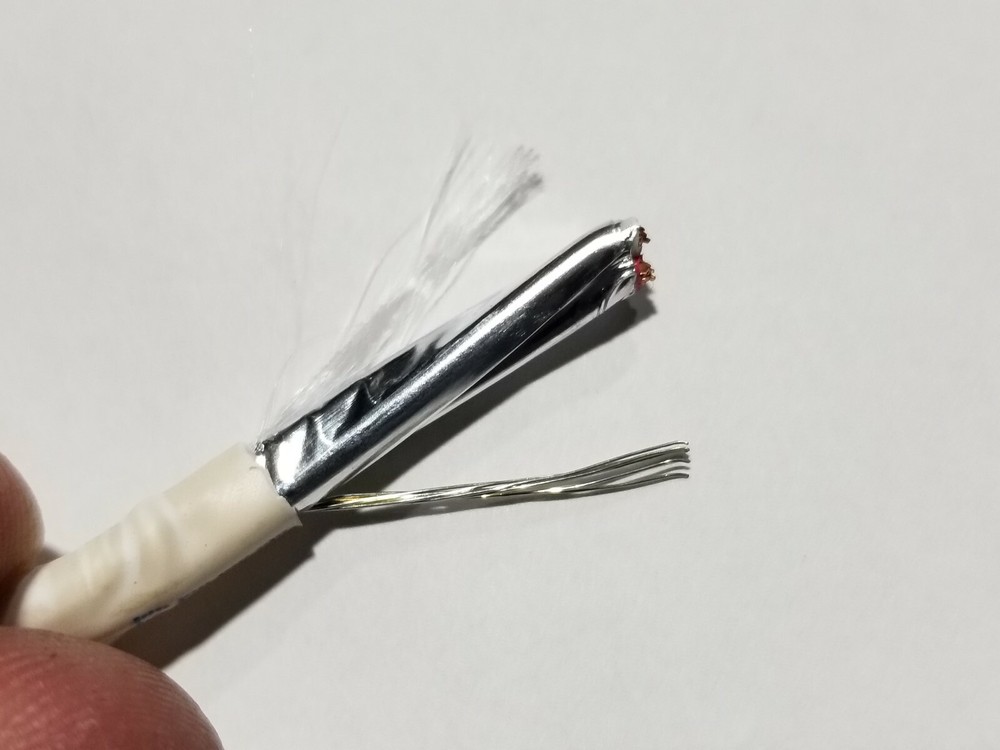 Belden 6201FE 16/3C Shielded Plenum Commercial Audio/Security Cable White /50ft