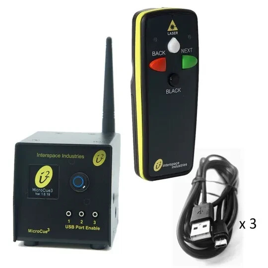 Microcue Powerpoint Presentation Clicker With 3 buttons + laser