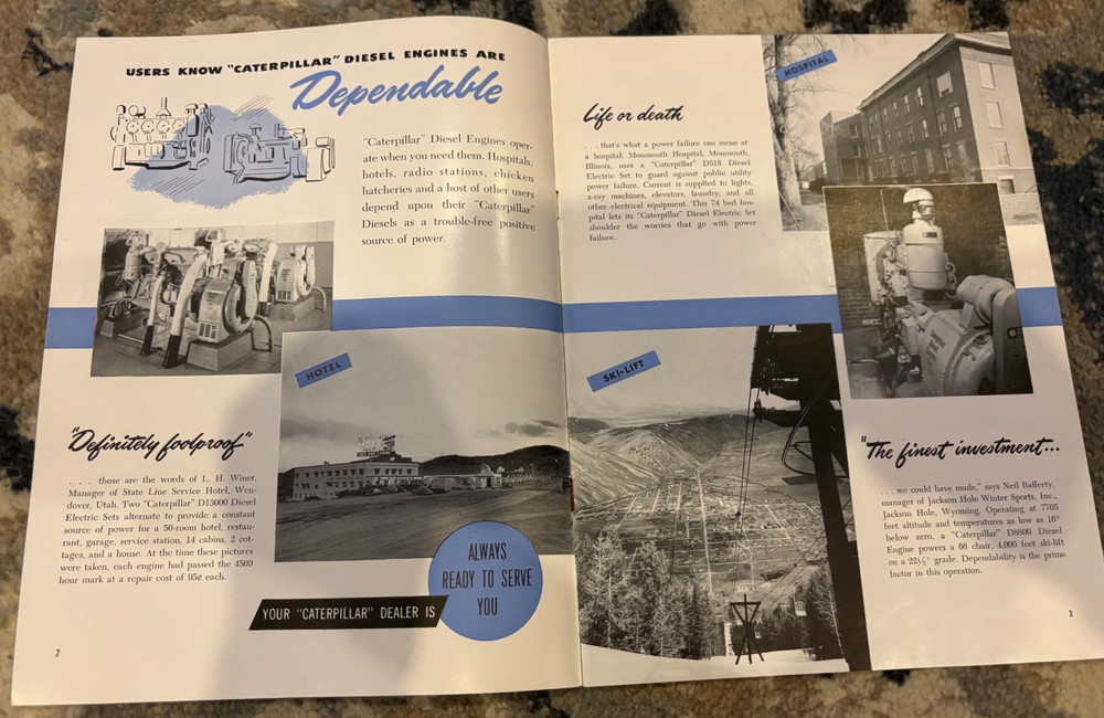Caterpillar CAT Users Know Caterpillar Diesel Engines Brochure AMIL26
