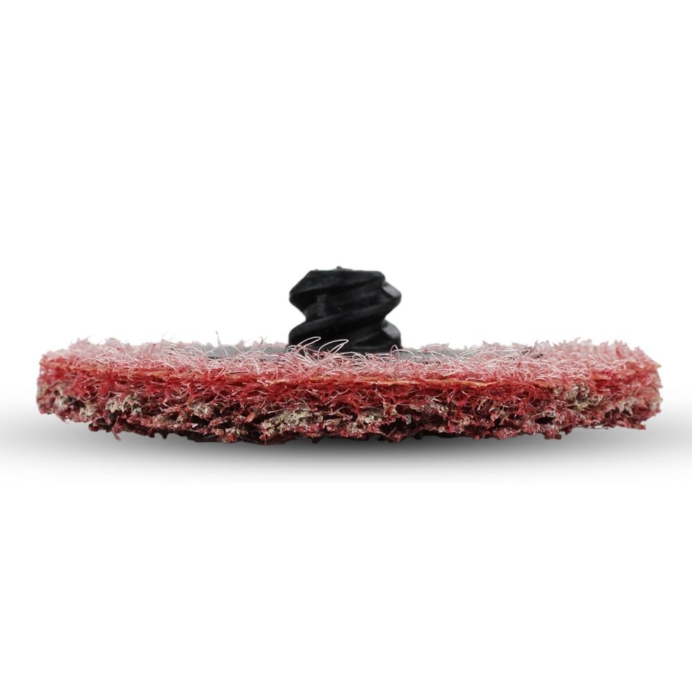 Surface Conditioning Quick Change Discs, 2" Red Medium Prep Pad - 25 Pack