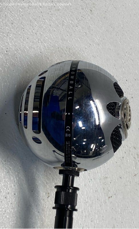 Blue Snowball Microphone Silver Color