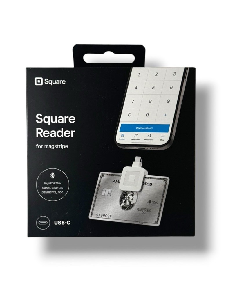 Square Magstripe Reader USB-C Credit Card Reader Android Only New