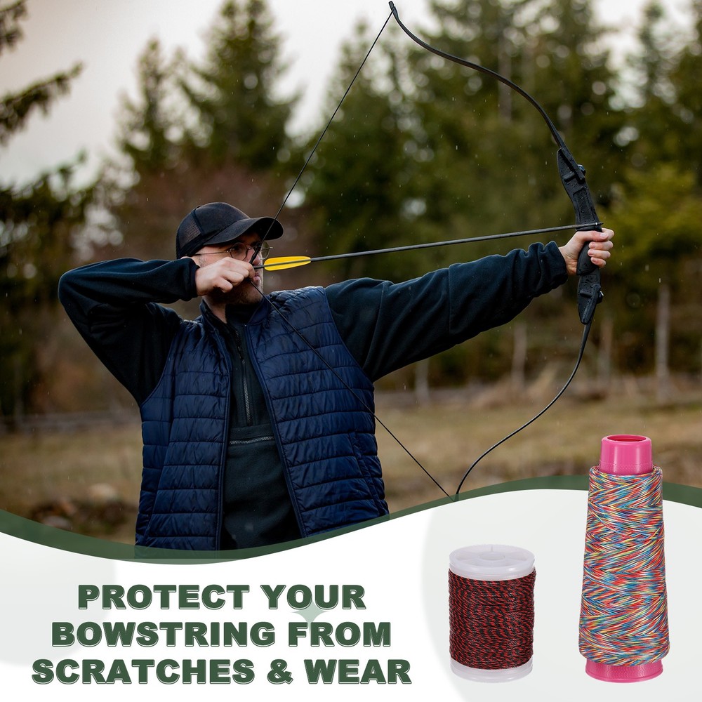 Archery Bow String Serving Thread Bowstring Thread 400D & Green