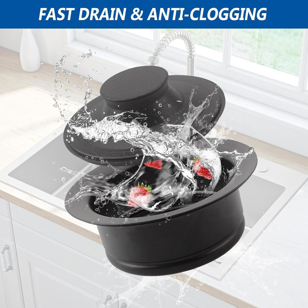 Garbage Disposal Sink Flange Kit with Garbage Disposal Stopper
