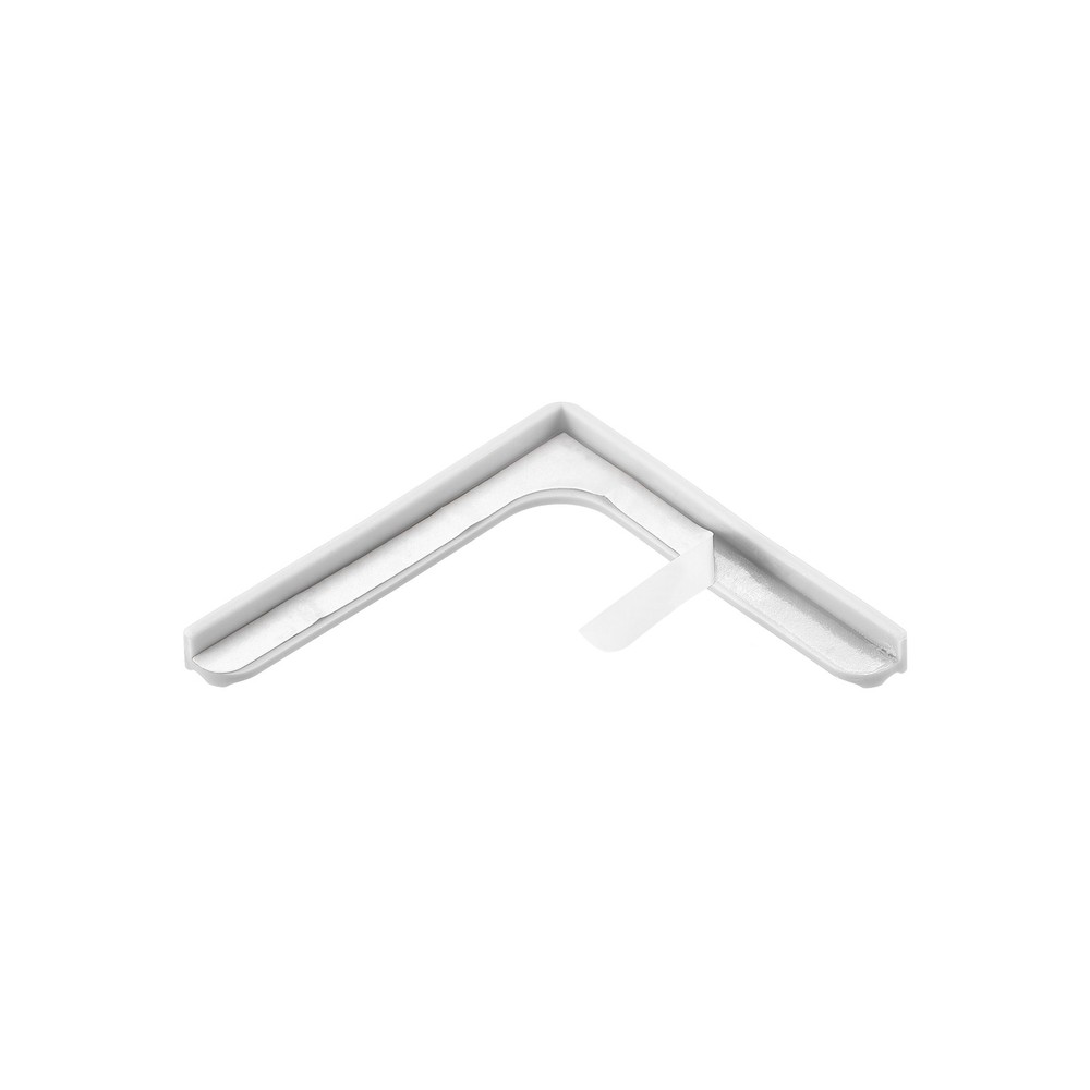 Window Corner Edge Protectors, 2Pack Mini Simple Style 70mmX9mm Silver White