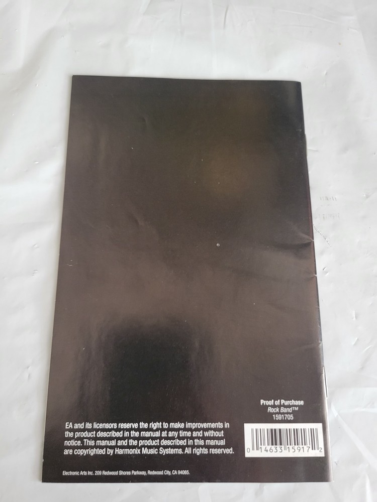 Rock Band - PlayStation 2 Manual Only