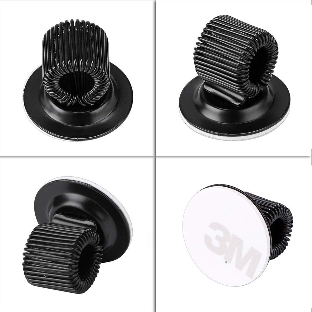 BTSKY ® 6 Pack Black Plating Pen Holder Clips- Self 6PCS-Small,