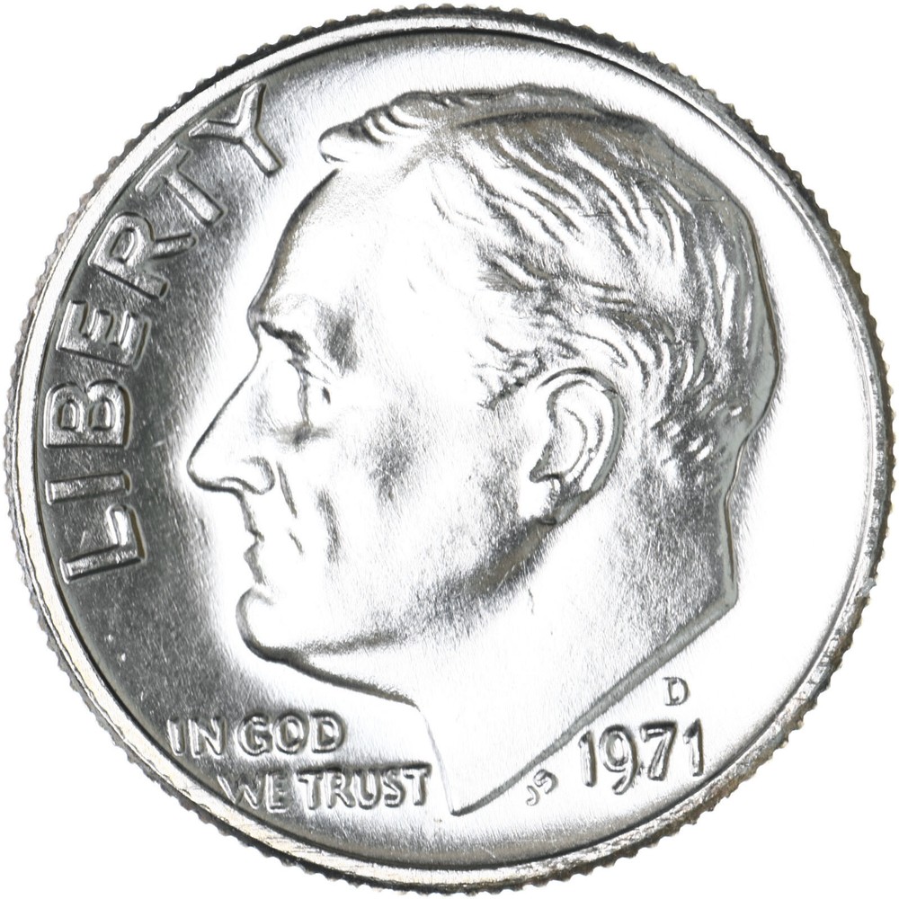1971 D Roosevelt Dime BU US Coin