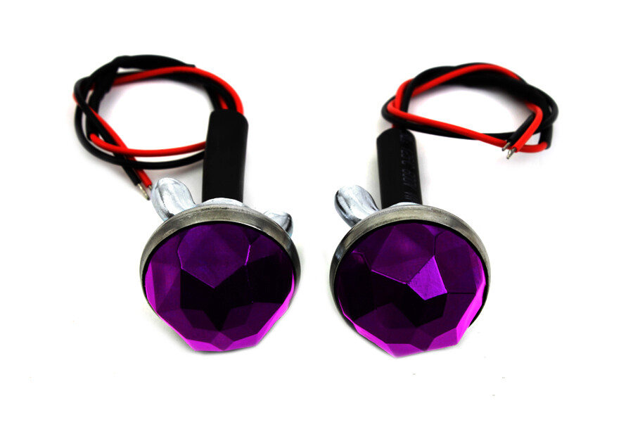 Purple LED Reflector Set for Harley or Custom Application