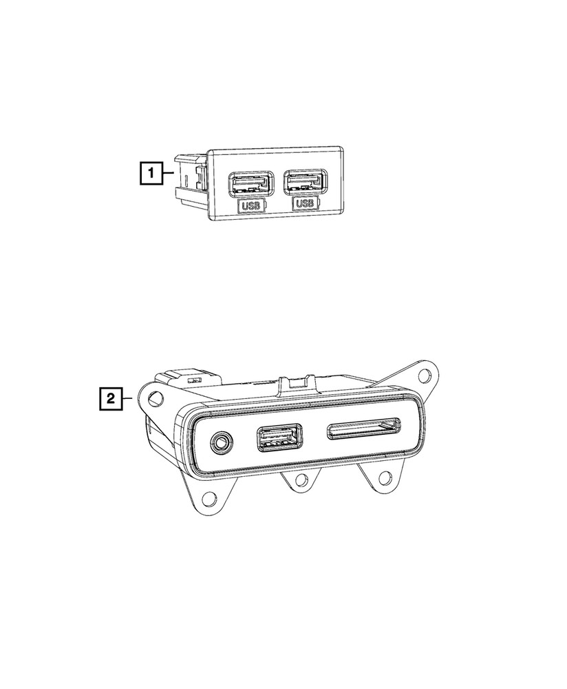 Genuine Mopar Hub Media Center 68258696AA