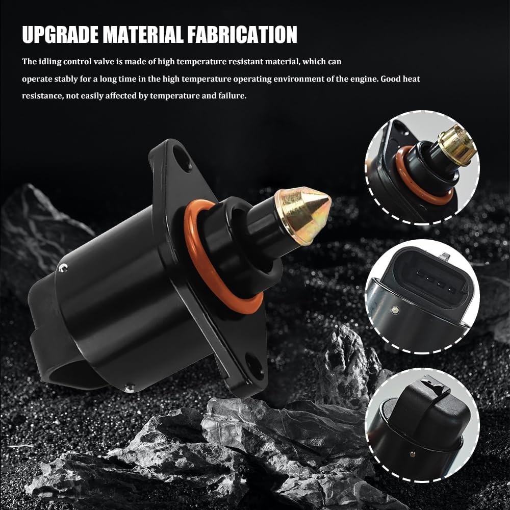 OEM IAC Idle Air Control Valve Sensor - Chrome Finish, Stable Engine Performance