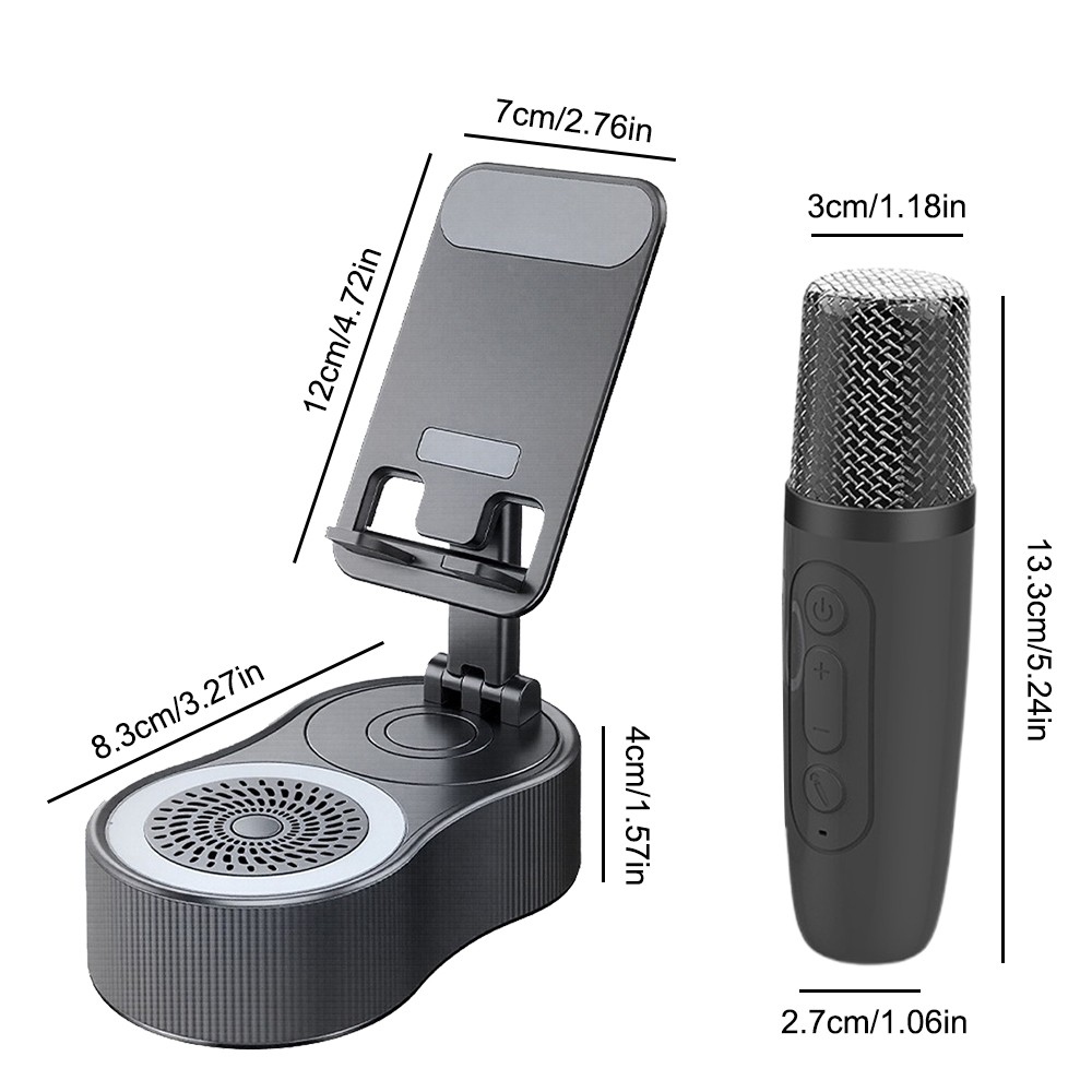 5-In-1 Bluetooth Multi-Functional Mobile Phone Audio Stand With Microphone AGD
