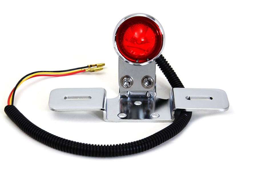 Chrome Universal LED Tail Lamp Assembly for Harley-Davidson