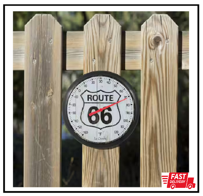 8 In. Route 66 round Dial Thermometer