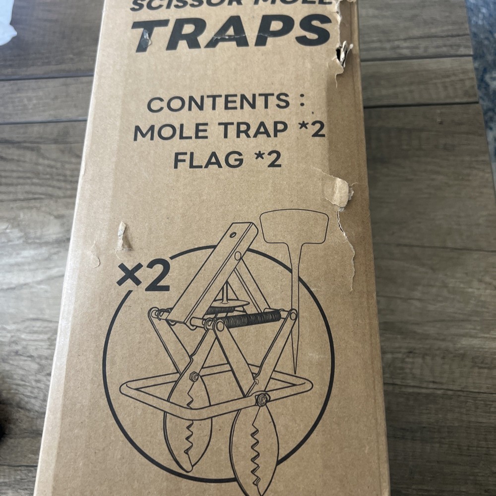 Poiaflex Scissor Mole Traps  Open Box