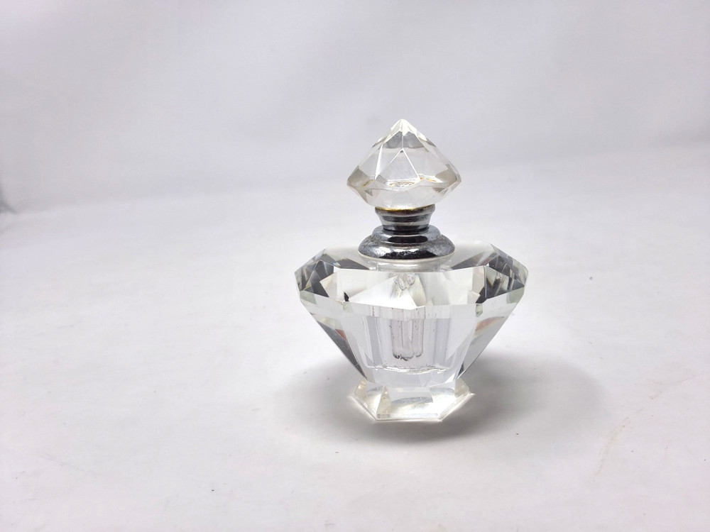 Facetted Perfume Bottle with Screwtops 7cms