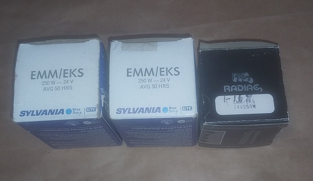3x EMM EKS 250W 24V Photo Stage Studio Projector/Projection LIGHTS/BULBS Studio