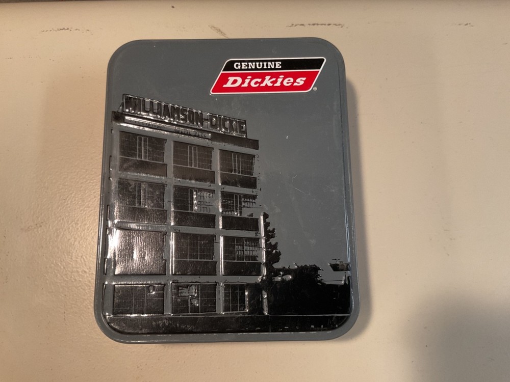 Genuine DICKIES 2014 Tin Wallet Box Williamson-Dickie