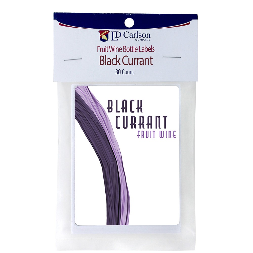 Black Currant Fruit wine Labels 30/Pack Fruit Labels Collection