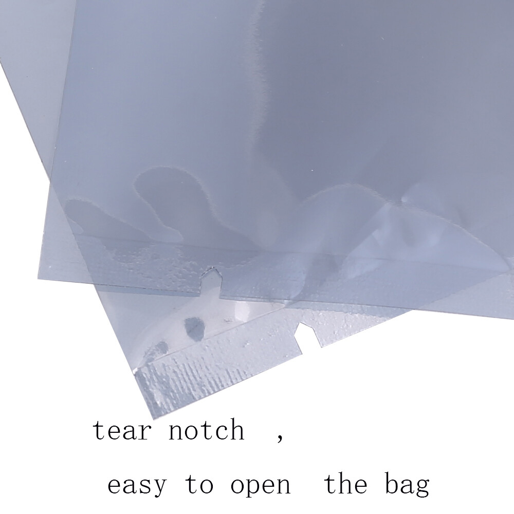 2.25x3.5in Translucent Anti-Static Glossy Flat Open Top Bag with Machine