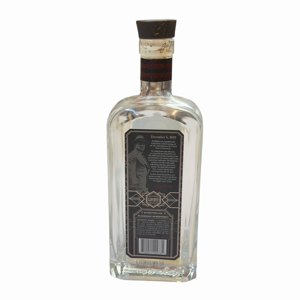 Remus Repeal Reserve RRR Batch 5 (V) MGP Limited Edition Empty Bourbon Bottle