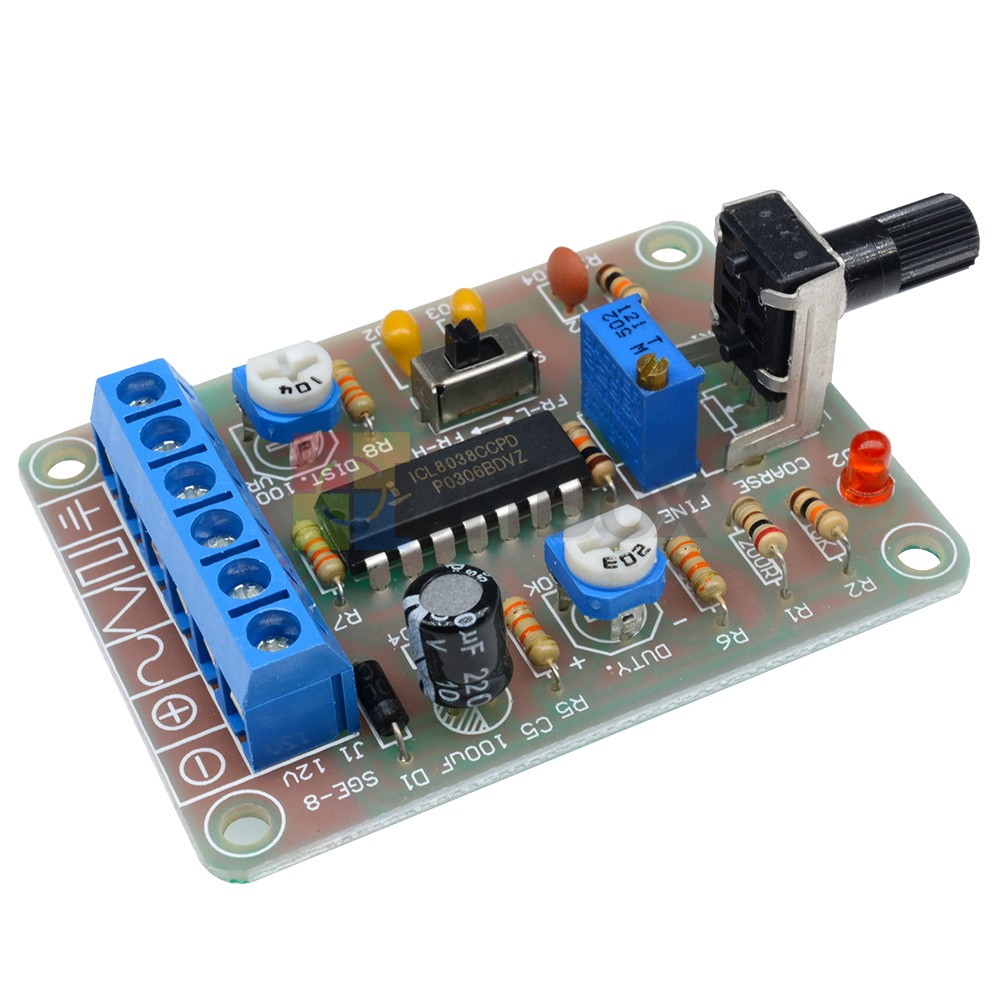 ICL8038 Monolithic Function Signal Generator Module Sine Square Triangle Welded