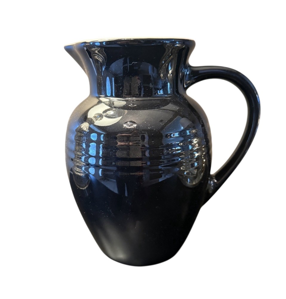 Le Creuset Black Stoneware 2Qt Pitcher