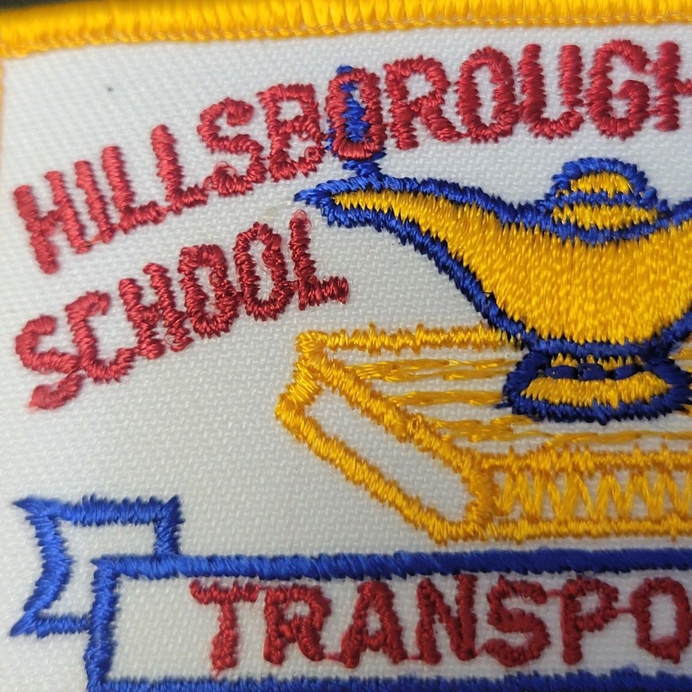 Hillsborough County School Board Transportation Embroidered Jacket Patch Logo