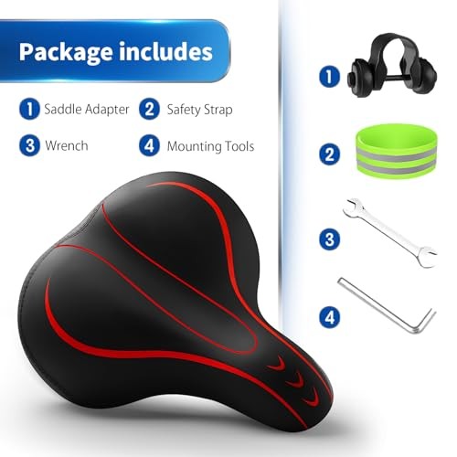 Xmifer Oversized Bike Seat Universal Replacement Saddle MTB Road Comfortable