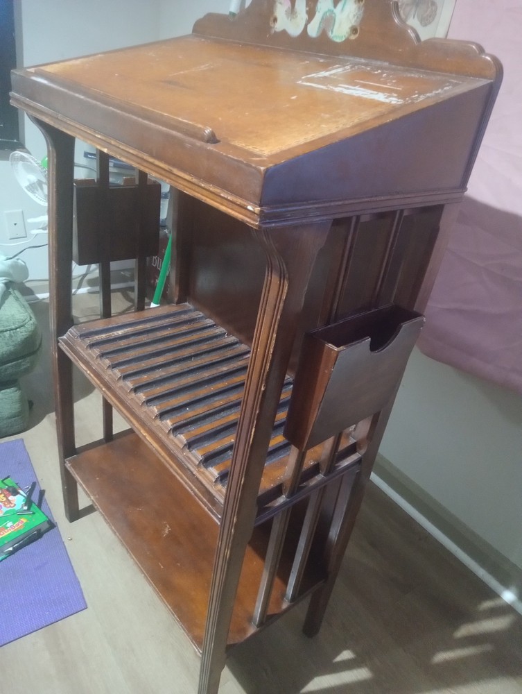 antique drop front secretary desk