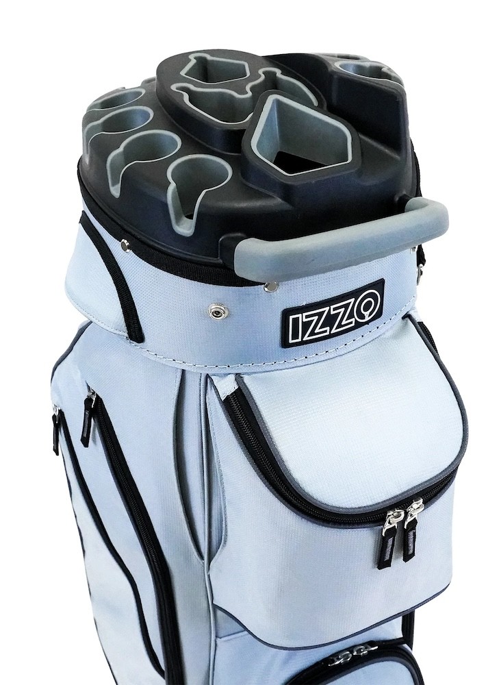 New Izzo Golf Vault Cart Bag Grey